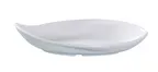image of Yanco VE-510 Venice Leaf‑Shape Deep Plate, 10" x 5" White Melamine, 10 oz, Dishwasher Safe - Dozen