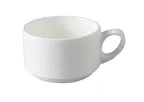 image of Yanco VS-001 - 8 Oz White China Cup, 3 1/2" Dia x 2 1/4" H, Magnesia Body, Dishwasher Safe - Dozen