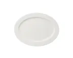 image of Yanco VS-210 Platter 10" Dia x 7 1/2" H, Wide Rim, White Mag China Glazed Dishwasher Safe - Dozen
