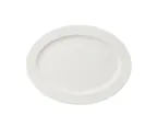 image of Yanco VS-212 Versailles Platter, Round 12" White China, Glazed, Wide Rim, Dishwasher Safe - Dozen