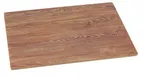 image of Yanco WD-221 Rectangular Serving Tray, 21" x 12-1/2", Melamine Wood‑Look Brown, Dishwasher Safe