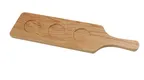 image of Yanco WD-2717 Serving Tray, Rectangular Melamine, Golden Oak, 17" x 4" x 0.75" Handle - Dozen