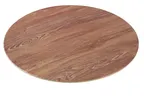 image of Yanco WD-312 Serving Tray, 12" Round Melamine Wood‑Look, Browns, Dishwasher Safe - Dozen