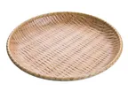 image of Yanco WD-910 - 10" Round Deep Melamine Plate, Bamboo Look, 1.5" Height, Dishwasher Safe - Dozen