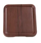 image of Yanco WL-309 - Serving Tray, 8.5" x 8.5" x 1", Sq, Melamine Wood‑Grain, Browns, Dishwasher Safe - Dozen