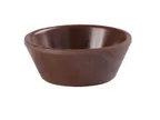 image of Yanco WL-505 Soup Bowl, 5" Round Melamine, Brown Wood Grain, 10 Oz, Dishwasher Safe - Dozen