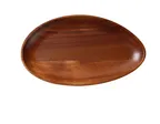 image of Yanco WS-412 Oval Tray, 12" L x 7" W x 1" H, Natural Acacia Wood, Wood Material