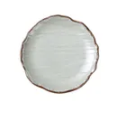 image of Yanco YO-1007 - 7" Diameter x 3/4" Coupe Plate, Matte Green Melamine, Dishwasher Safe - Dozen