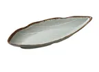 image of Yanco YO-2116 - Oval Melamine Plate, 16-1/2" L x 7" W x 1-7/8" H, Green, Dishwasher‑Safe - Dozen