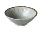 image of Yanco YO-5006 - 11 Oz Matte Green Melamine Round Ramen Bowl, 5-1/2" Dia x 2" H - Dozen