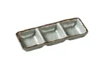 image of Yanco YO-9113 Sauce Dish, 8" x 2-3/4" x 3/4" Rectangular, 6 oz, Green Melamine, Dishwasher - Dozen