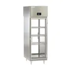 image of Delfield DSLRPT1-G 35" 2-Glass Door Pass-Thru Refrigerator, 22.9 cu. ft., Stainless Steel, Top Mounted