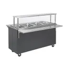 image of Vollrath T39710 60" 2-Series Affordable Portable™ (4) Sealed Well Hot Food Station Deluxe