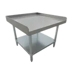 image of Serv-Ware ESS3060W-CWP-V 60" Deluxe Equipment Stand for Countertop Cooking - 18 Gauge Undershelf