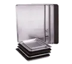 image of Vollrath 9001 - 18" x 26" Bun & Sheet Pan, Uncoated Aluminum, 16 Ga, Made in USA