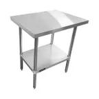 image of Sapphire Manufacturing SMTE-2430S 30" Open Base Work Table with Undershelf - Without Backsplash