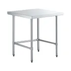 image of Sapphire Manufacturing SMTEO-1430G 30" Open Base Work Table with Side & Rear Crossrails - Flat Top