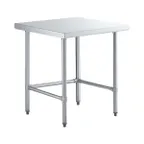image of Sapphire Manufacturing SMTEO-1830G 30" Open Base Work Table with Side & Rear Crossrails - Flat Top