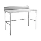 image of Sapphire Manufacturing SMTEOB-3030S 30" Open Base Work Table w/ Side & Rear Crossrails - 5" B.splash