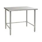 image of Sapphire Manufacturing SMTO-2430G 30" Open Base Work Table with Side & Rear Crossrails - Flat Top