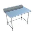 image of Sapphire Manufacturing SMTOB-2430G 30" Open Base Work Table w/Side & Rear Crossrails - 5" Backsplash