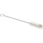 image of AllPoints 321771 Valve Brush - 11" White Wire Handle Cleaning Brush, Fat Profile - 1/Each