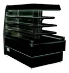 image of Kool-It KAR-55-EC-R-B Open Air Merchandiser, 18.6 cu.ft., 55"W x 40-1/5"D x 5-1/2"H, Black, 3 Shelves, LED