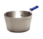 image of Vollrath 434512 5.5-Quart Tapered Sauce Pan, 10.13" Aluminum, Riveted Handle, NSF, Made In USA