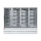 image of Howard-McCray GF102BM-FF 103" 4 Glass Door Freezer Merchandiser in White, 102 cu. ft.
