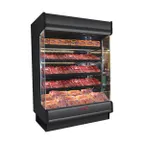 image of Howard-McCray R-OM35E-4-LB-B 51" Vertical Packaged Meats Low Base Open Air Merhandiser in Black, Remote