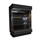image of Howard-McCray R-OP35E-4-LB-B 51" Vertical Packaged Meats Low-Base Open Merhandiser in Black, Remote 