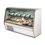 image of Howard-McCray SC-CDS32E-6C-LED 74" Curved Refrigerated Deli Display Case