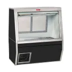 image of Howard-McCray SC-CFS34N-6-BE-LED 72" Flat Refrigerated Seafood Display Case, Black