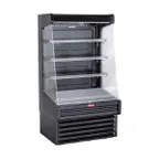 image of Howard-McCray SC-OD30E-3-SW-B 39" Vertical Multi-Purpose Open Merchandiser in Black, Self-Contained