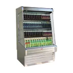 image of Howard-McCray SC-OD30E-3-SW-S 39" Vertical Multi-Purpose Open Merchandiser, Stainless Steel, Self-Contained