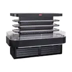 image of Howard-McCray SC-OD42I-5-B-LED 60'' Island Open Air Merchandiser in Black, Self-Contained