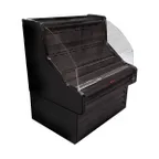 image of Howard-McCray SC-OS30E-4C-B 51" Horizontal Impluse Open Merchandiser in Black, Self-Contained