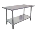 image of Omcan USA 22074 Stainless Steel Top 54" - 62" Work Table