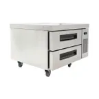 image of Vitlife Commercial VCB52TN 52" 2 Drawer Refrigerator Chef Base, Stainless Steel, 7.94 cu. ft.