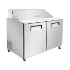 image of Vitlife Commercial VSP60M 60" Refrigerated Mega Top Sandwich / Salad Unit w/ 2 Door, 17.8 cu. ft.