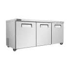 image of Vitlife Commercial VUC72R 72" 3-Solid Door Reach-In Undercounter Refrigerator, 16.6 cu. ft.