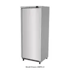 image of Asber AWRF-23 28" 1-Solid Door Reach-In Freezer, Bottom Mount, 23 cu. ft., Stainless Steel Front