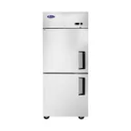 image of Atosa USA MBF8007GRL 28-3/4" 2-Half Solid Door Reach-In Freezer, Top Mount, 21.4 cu. ft., Stainless Steel