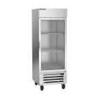 image of Beverage Air HBF27HC-1-G 30" 1-Glass Door Reach-In Freezer, Bottom Mount, 25.97 cu. ft., Stainless Steel