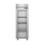 image of Hoshizaki F1A-FG 27" One Section Reach-In Freezer w/ Glass Door, Top Mount, 23 cu. ft.