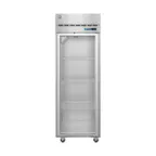 image of Hoshizaki F1A-HG 27" One Section Reach-In Freezer w/ 2 Half Glass Doors, Top Mount, 23 cu. ft.