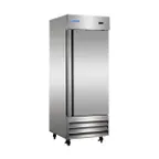 image of Norpole NP1F 29'' One Section Solid Door Reach-In Freezer, All Stainless Steel, 23 cu. ft.
