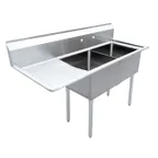 image of Omcan USA 43768 (2) Two Compartment Sink