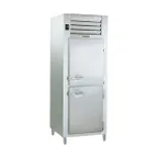 image of Traulsen RLT126W-HHS 30" 1-Section Reach-In Freezer, 2 Half Hinged Wide Solid Doors, Stainless Steel, Remote, 17.7 cu. ft.