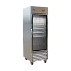 image of Valpro VP1FG-HC 26" One Section Reach-In Freezer w/ Glass Door, Bottom Mount, 23 cu. ft.